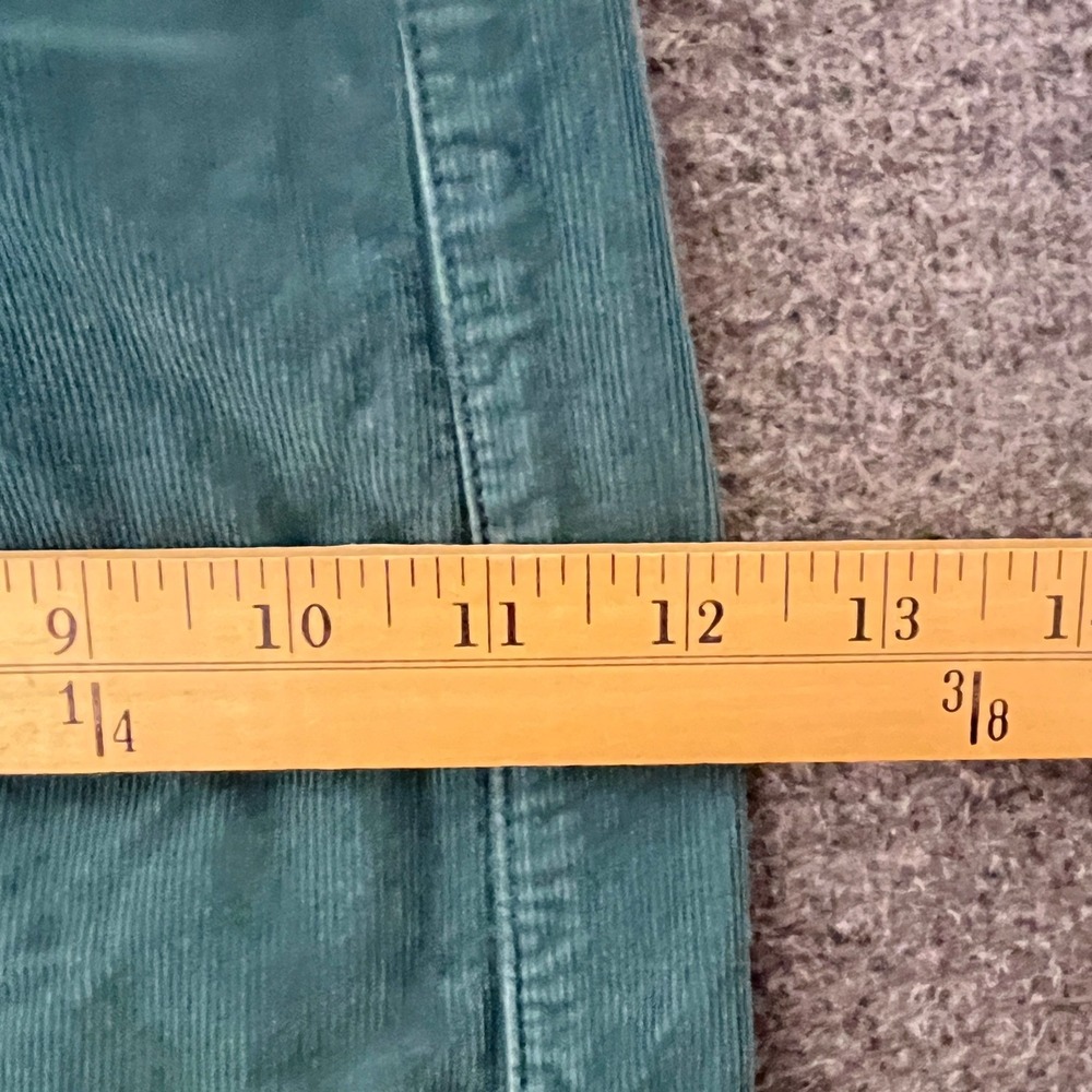 Pilcro The Coastal Wide Leg 27 Corduroy Pants Green Paperbag Waist Indie - Picture 8 of 13